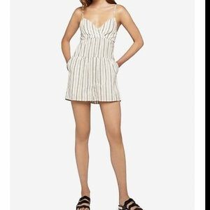 BCBGeneration Striped Romper
